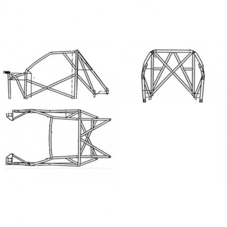 Arco de Seguridad Multipunto Sparco Peugeot 106 Maxi