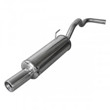 Sistema de escape em aço inoxidável Inoxcar Volkswagen Polo 6N 1.4 16v 1994-2001 1x80mm