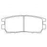 Pastillas de freno CL Brakes RC6 trasero Mitsubishi Lancer Evo 6 gravilla