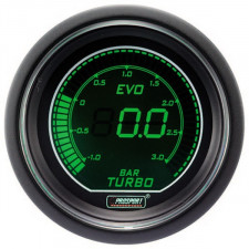 Manómetro Digital Pro-Sport Presión Turbo 52mm -1 a 3B Verde/Blanco