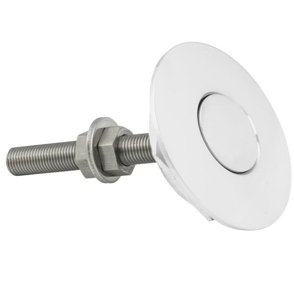 Push clip 31mm Longitud 55mm aluminio pulidoArray