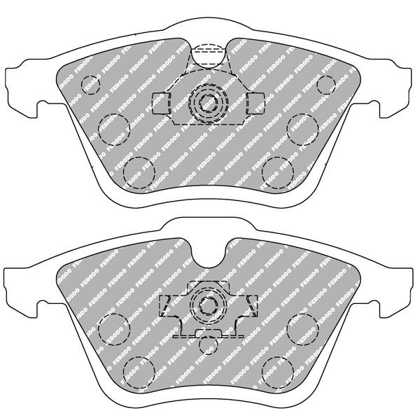 Pastilhas de travão Ferodo DSUNO Volkswagen Golf 5 GTi/R32Array