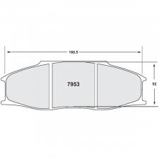 Pastillas de freno PFC 7953 11 30 mm