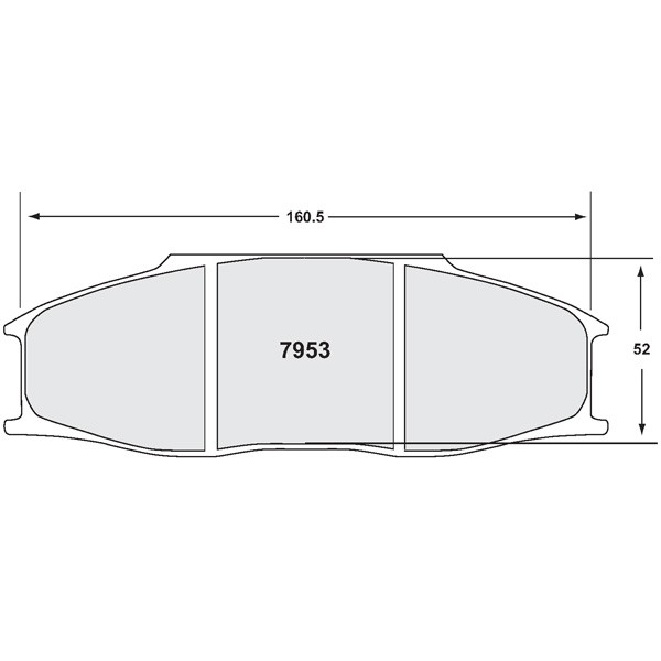 Pastilhas de travão PFC 7953 11 30 mmArray