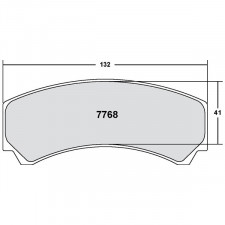 Pastillas de Freno PFC 7768 01 16mm Norma M20