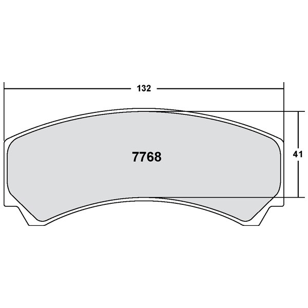 Pastilhas de travão PFC 7768 01 16 mm Padrão M20Array