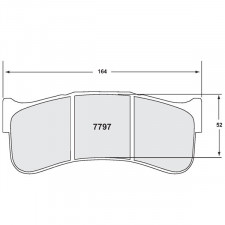 Pastillas de Freno PFC 7797 13 29mm Ferrari 360/430