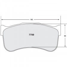 Pastillas de Freno PFC 7799 12 29mm Ferrari 458 GT3 En