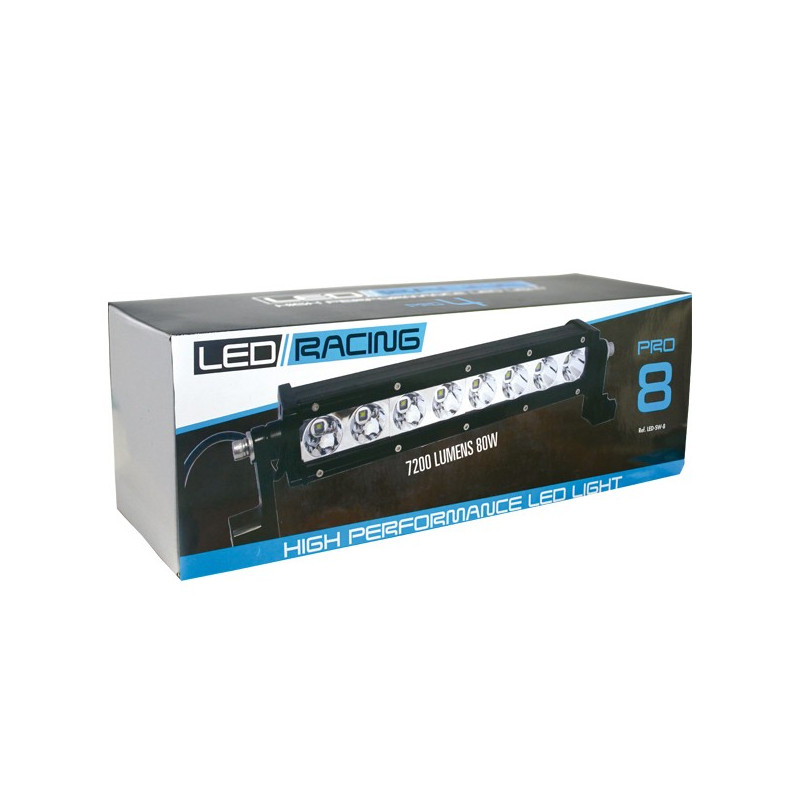 Lanterna de cabeça LED RACING Pro SW-8 preto 8 módulos 7200 lúmenes 80wArray