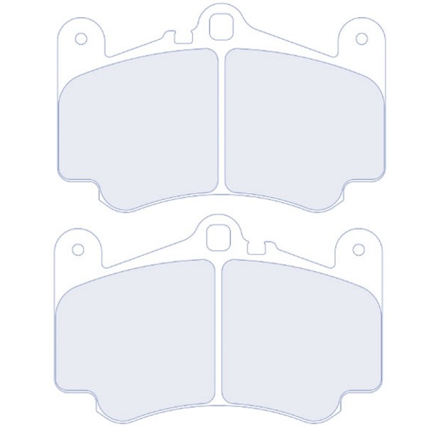 Pastilhas de travão CL Brakes RC6 Brembo dianteiro Porsche 911Array