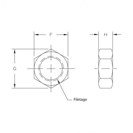Contratuercas Rodobal Izquierda 5/16" UNF
