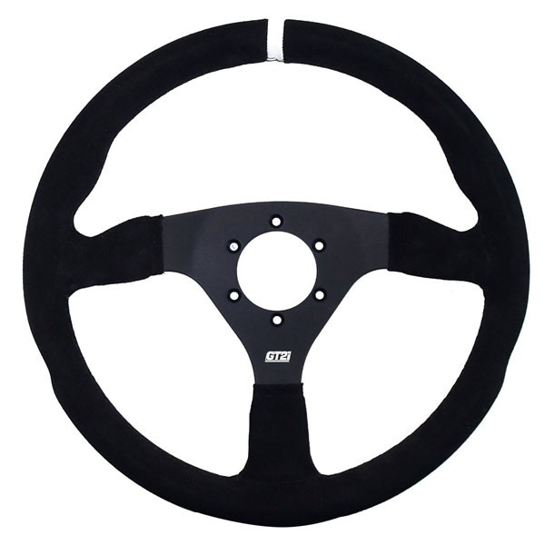 Volante PRO em pele acamurçada GT2i Preto/Preto planoArray