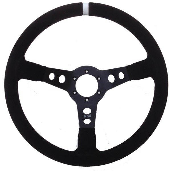 Volante GT2i PRO 90 em pele acamurçada Preto/Preto 90 mmArray