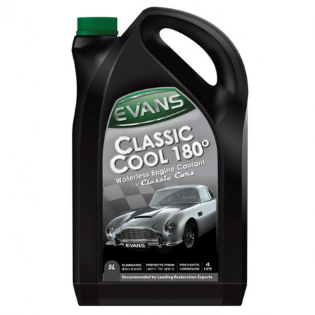Lí­quido Refrigerante sin agua Evans Classic Cool especial para vehículos clásicos 5 litros