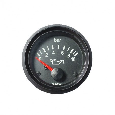 Manómetro Presión Aceite VDO Cockpit international 10 Bares 12V Diámetro 52 Interior