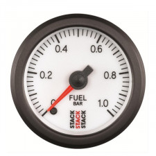 Manómetro Presión de Gasolina Stack 0-1 bar Pro Eléctrico Blanco