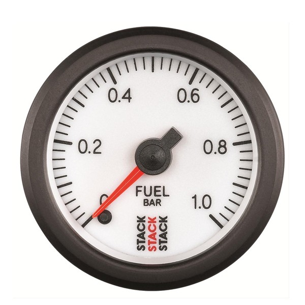 Manómetro de gasolina Pilha 0-1 bar Pro Elétrico BrancoArray