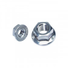 Porca hexagonal com base serrilhada M8