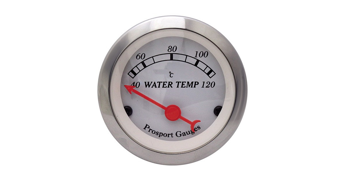Manómetro Classic Temperatura de Agua Prosport 52mm 121°C