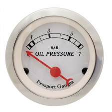 Medidor de pressão de óleo Prosport Classic 52mm 0-7 Bar com sensor
