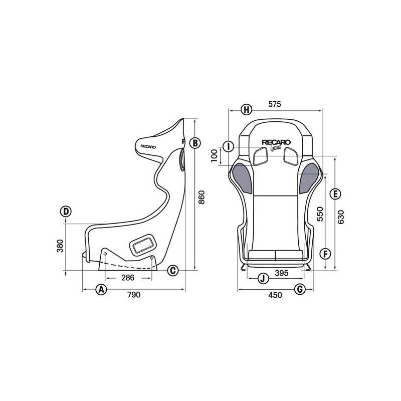 RECARO Pro Racer SPG HANS - Terciopelo Perlon NegroArray