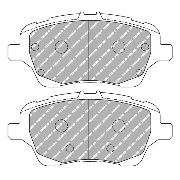 Pastilhas de travão Ferodo DS2500 Ford Fiesta VI ST 180 FrenteArray