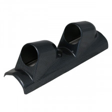 Soporte parabresas GT2i Race & Safety 2 manómetros look carbono