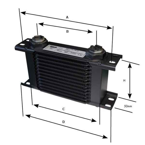 Radiador Aceite Setrab 16 Filas M22x150Array