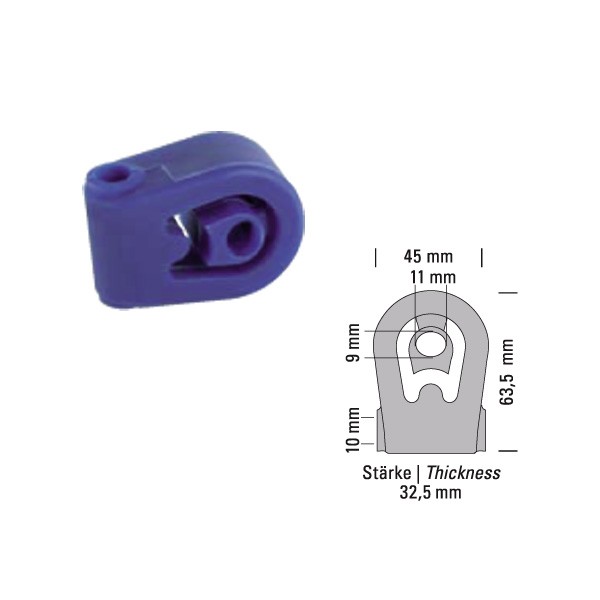 Silent-block Escape 220°C POWERSPRINT 32.5mmArray