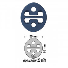 Silent-Block Escape 220°C Powersprint espesor 28mm