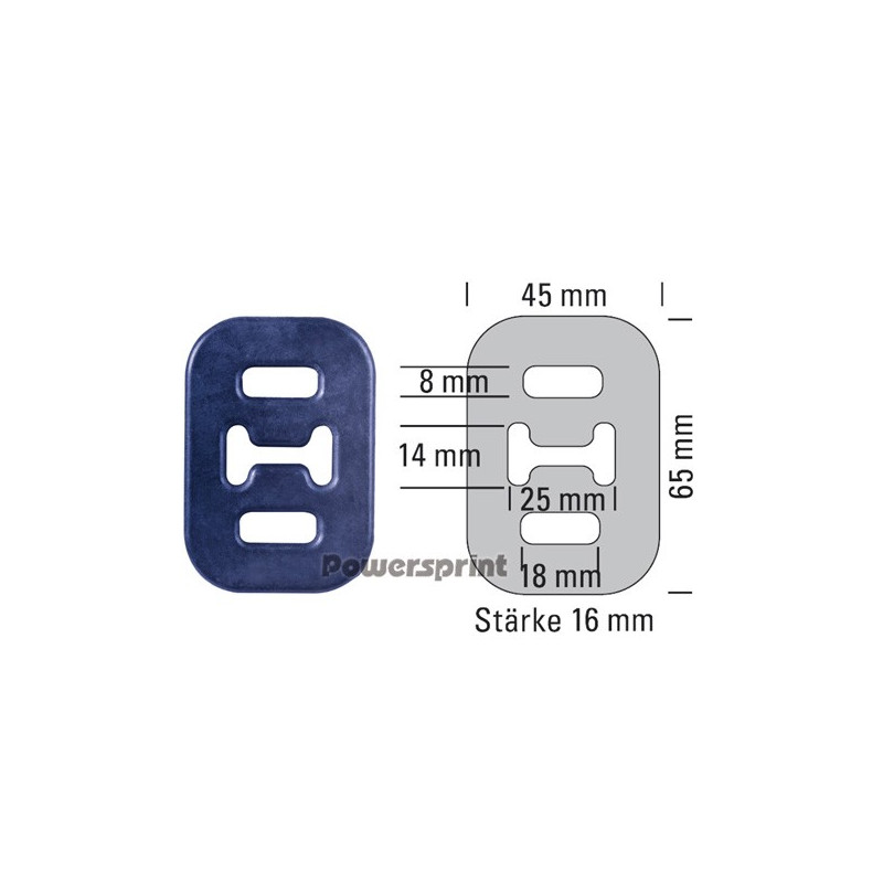Silent-Block Escape 220°C Powersprint espesor 16mmArray