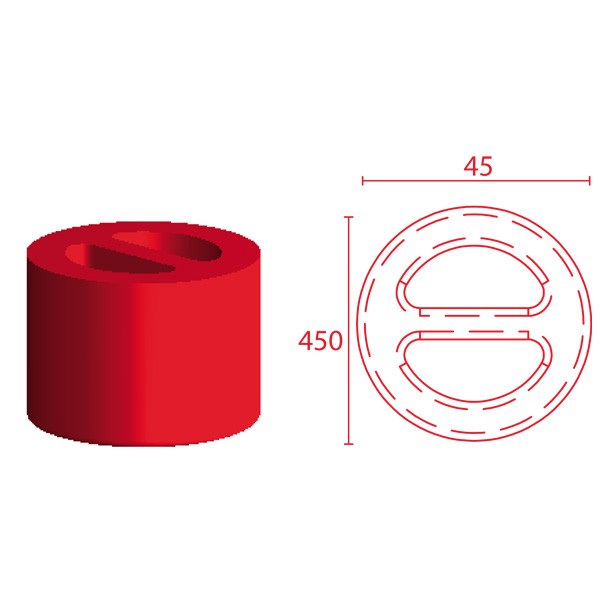 Silent-block Powerflex Escape 45/45mmArray