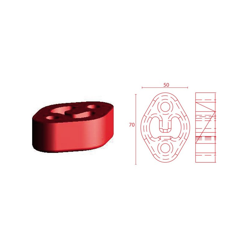 Silent Bloc Powerflex Escape 71/50 mmArray