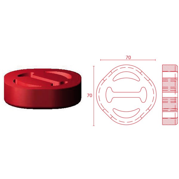 Silent Bloc Powerflex Escape 70/70 mmArray