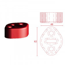 Silent Bloc Powerflex para escape universal