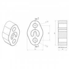 Silent Bloc Powerflex para escape universal
