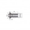 Acoplador Macho Staubli Brida en Auto FIA Dash 12
