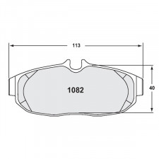 Pastillas de Freno PFC 1082 Z-RATED Trasero Mustang GT500