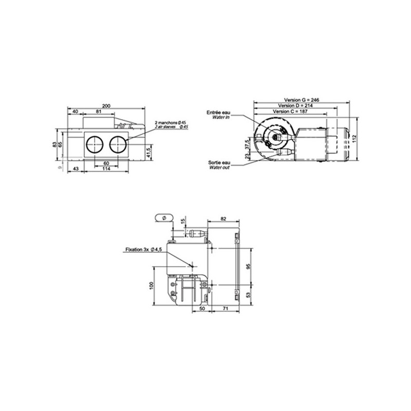 Aquecedor Siroco Bali 12/24V 55W 130 m3/h 1.2KgArray