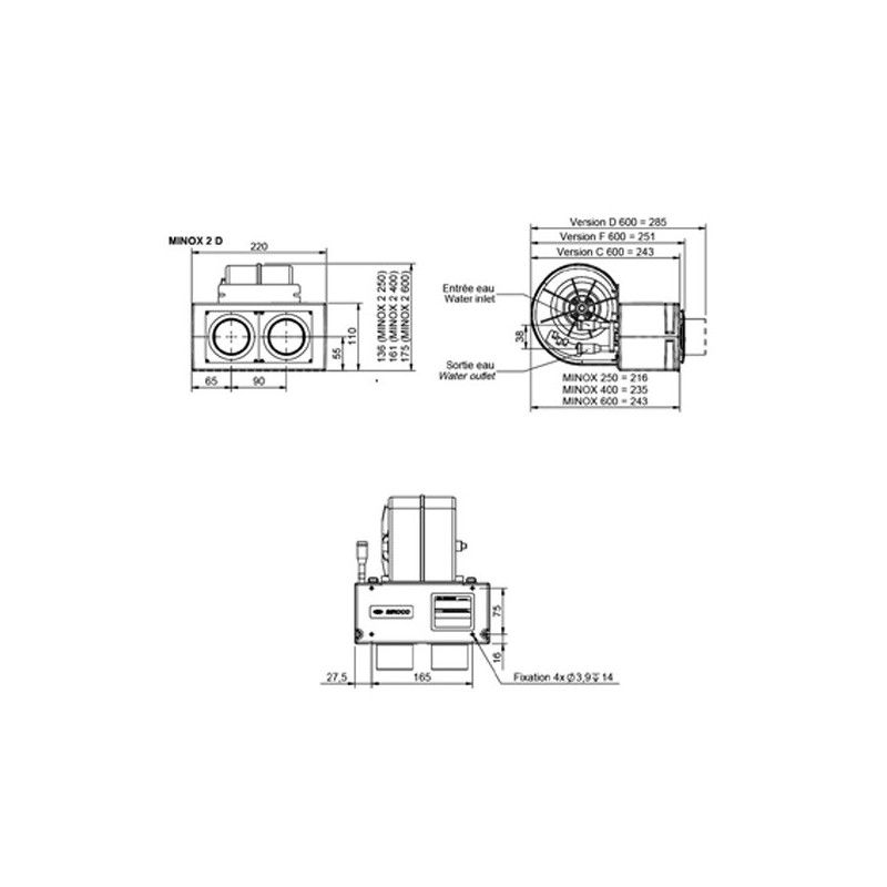 Calefacción Siroco Minox 12/24V 150W 290m3/h 1.5KgArray