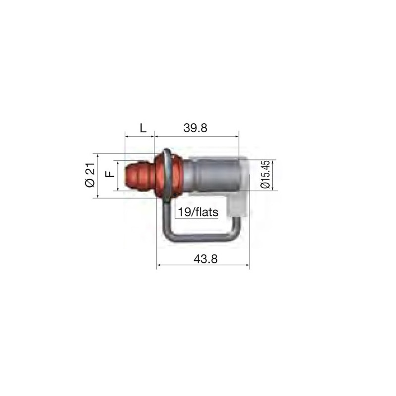 Acoplador Macho 9/16 JIC FIA Gasolina Dash 6Array