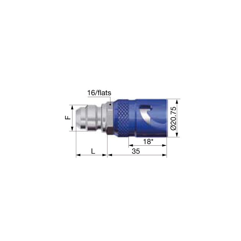 Acoplador Hembra Staubli 7/16 JIC Dash 4Array