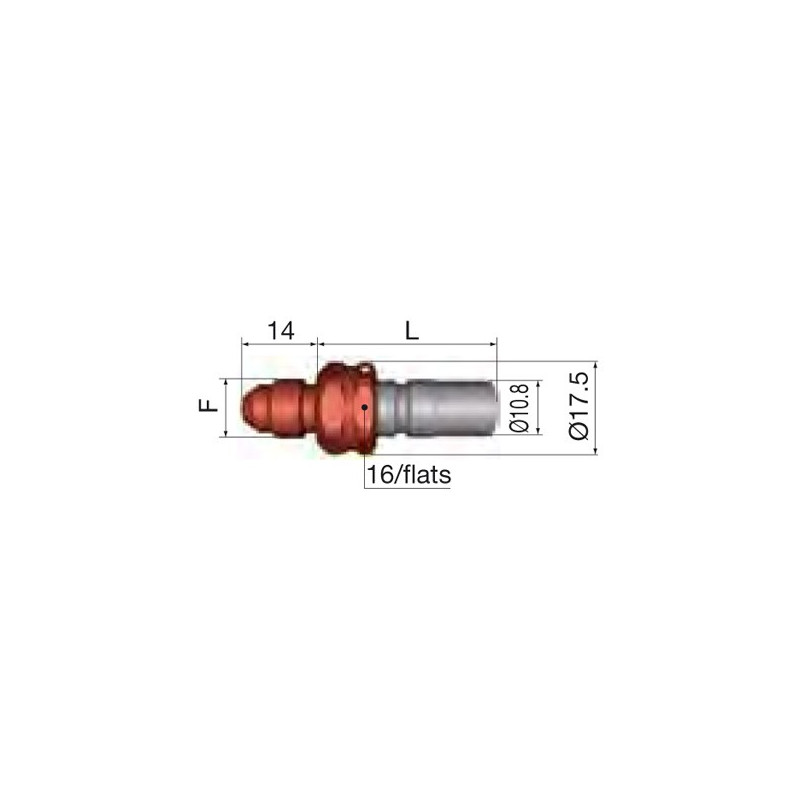 Acoplador Macho Staubli 9/16 JIC FIA Gasolina Dash 6Array