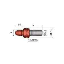 Acoplador Macho Staubli 9/16 JIC FIA Gasolina Dash 6