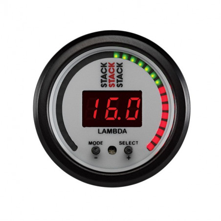 Medidor de pilha de ar/gasolina (com Lambda) Branco