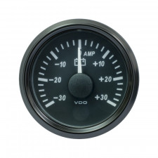 Amperímetro VDO SingleViu Diâmetro 52mm Verso Preto -30A/+30A
