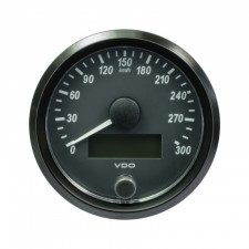 Velocímetro VDO SingleViu diámetro 80mm fondo negro 300km/h