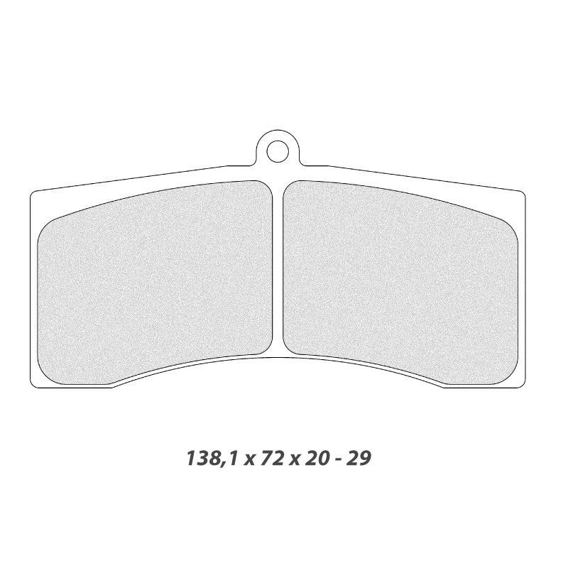 Pastilhas de travão CL Brakes (Carbone Lorraine) RC8 5011W50T25Array